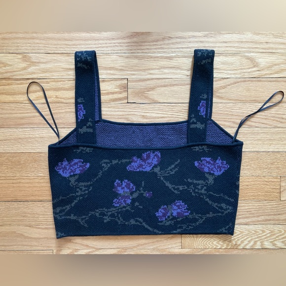 💜 EUC Vince Orchid cashmere & wool blend bralette tank top - Picture 9 of 14